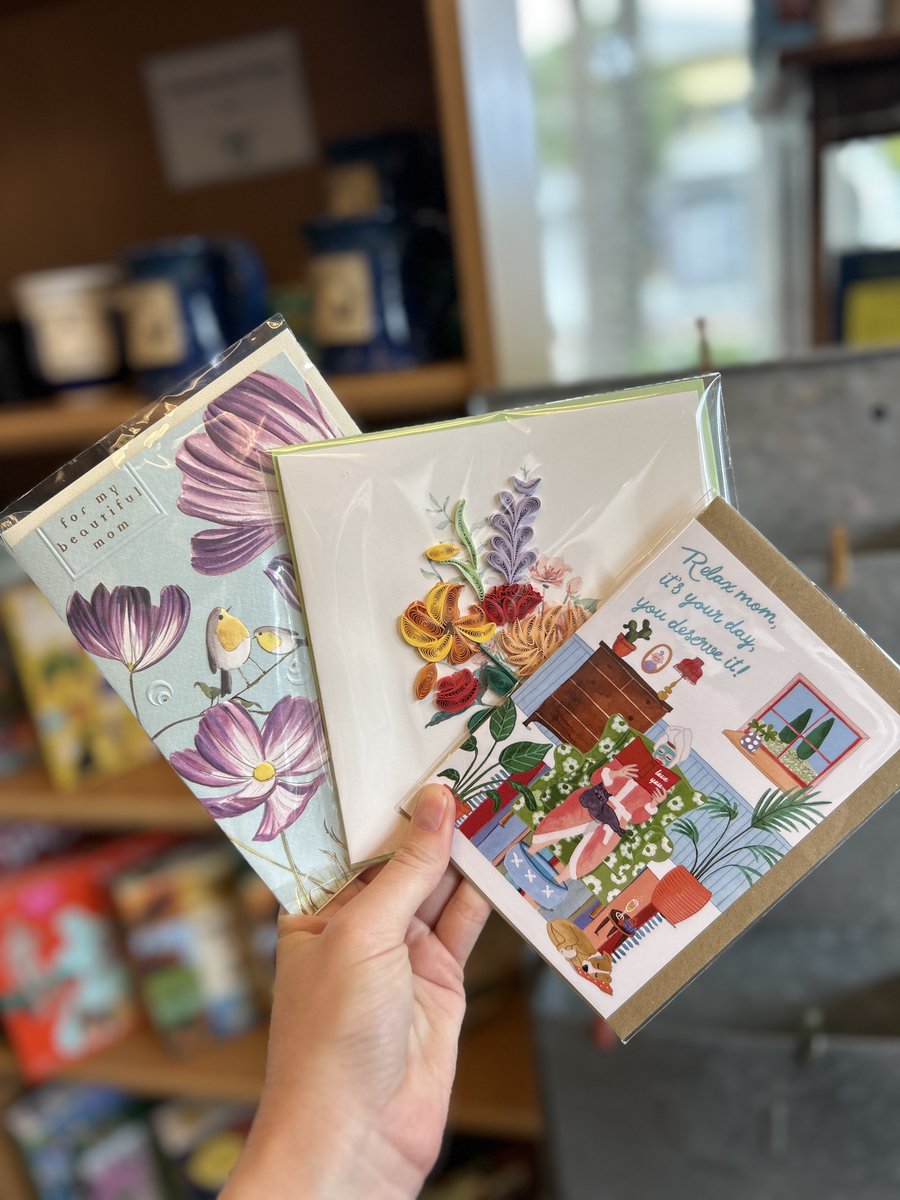 There's still time to shop for Mother's Day! We have plenty of gifts and cards available in store, and if nothing suits, we can make her a gift card!