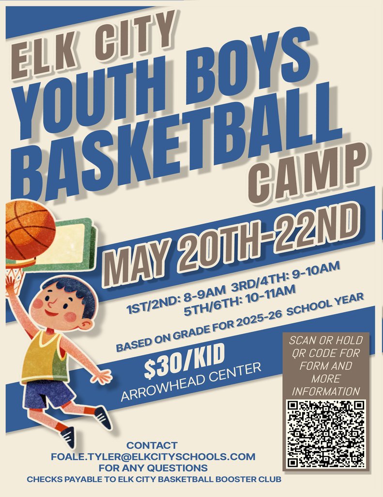 Elk City Youth Boys Basketball Camp.