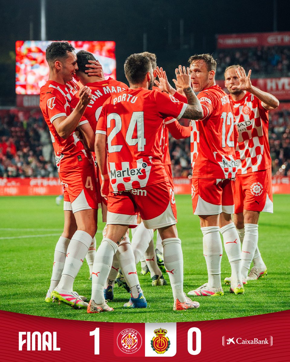 🏁 𝗙𝗜𝗡𝗔𝗟
⚽️ Stuani
💪 QUINS 3 PUNTS!
🔴⚪️ #GironaMallorca
