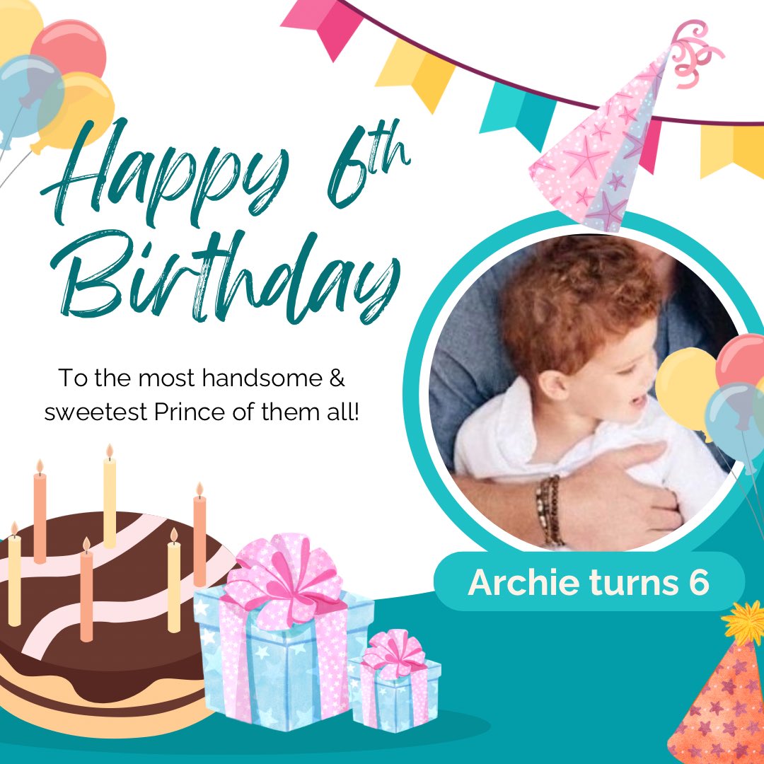 It’s already 6 May here in Australia so I can be the first to wish sweet Archie HAPPY BIRTHDAY!💃🏻🎉 I also have to stand on the rooftop &amp; yell “It’s my birthday too!”. 🥳 I couldn’t be happier to share a birthday with the most handsome Prince of them all!😍

#HappyBirthdayArchie