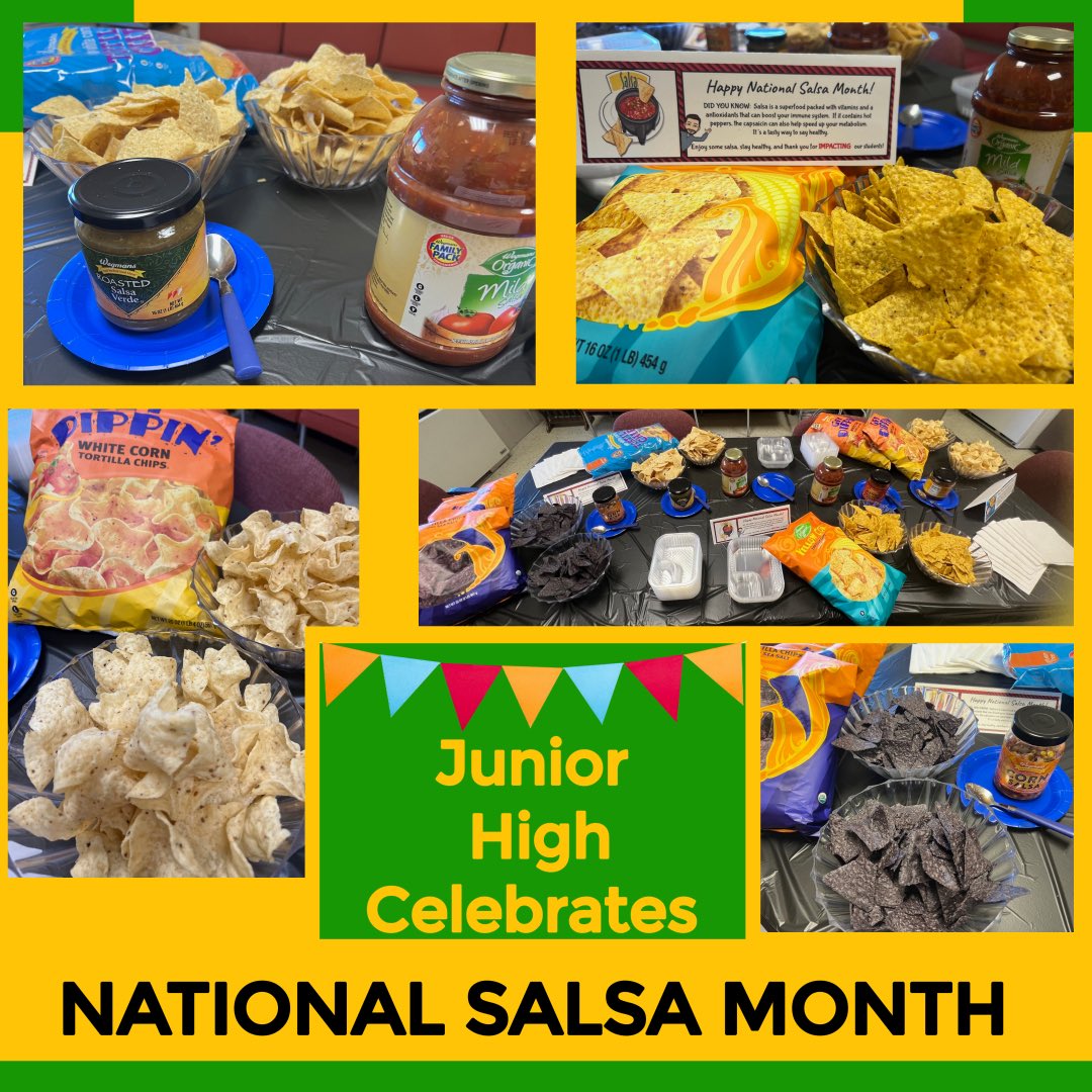 HCJuniorHigh (@hcjuniorhigh) on Twitter photo Why Not… Start our Faculty-Staff Appreciation Week off with a tribute to National Salsa Month here in the JH for a very deserving group of individuals. #IMPACT360 <a href="/HCSDHuskies/">Kelly S Hess</a> Why Not… Start our Faculty-Staff Appreciation Week off with a tribute to National Salsa Month here in the JH for a very deserving group of individuals. #IMPACT360 <a href="/HCSDHuskies/">Kelly S Hess</a>