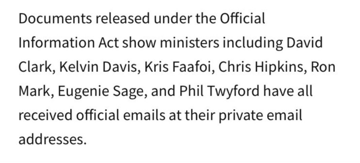 aniobrien's tweet photo. Chris Hipkins says there is “absolutely no justification” for Erica Stanford using a private email. Glasshouses.
https://t.co/AREP5v4aCz https://t.co/YsP1F6d5D9
