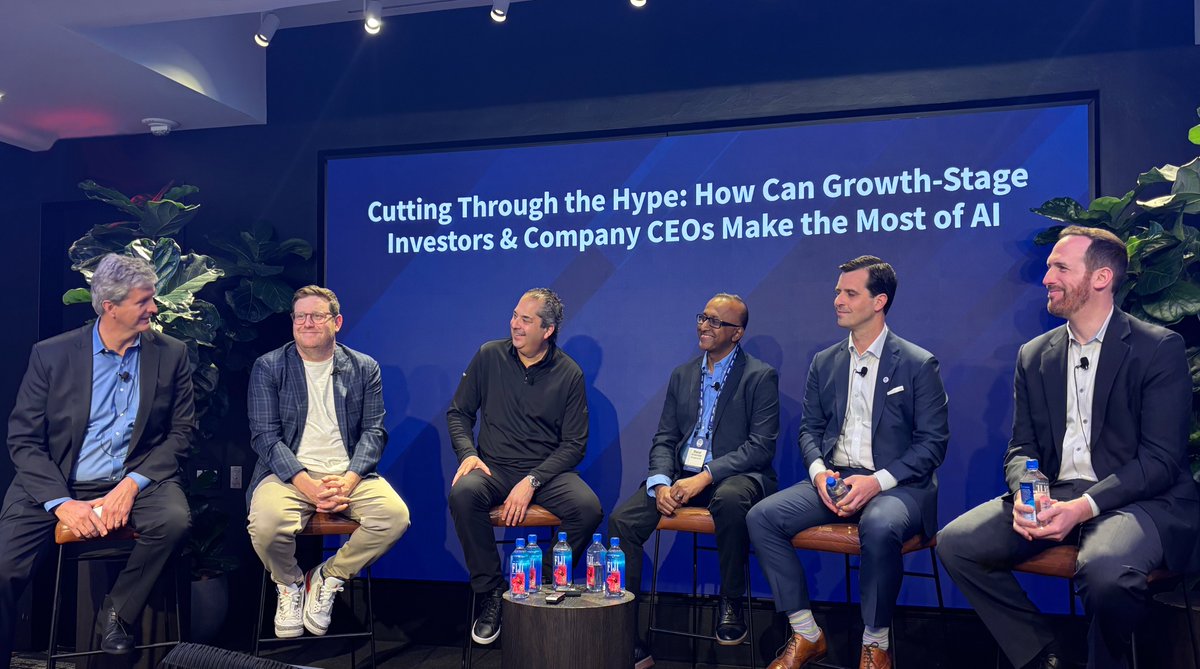 ParameterVC's tweet image. Thanks to all who joined us at the @Nasdaq to discuss how CEOs can make the most of AI. @DougRomanoff sat down with Mike Ryan and @SharadCSundara1 for a panel on cutting through the hype, hosted by @CentriConsult. A key product insight: make your build-vs-buy decisions wisely.