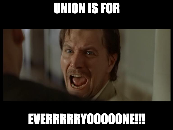Union tweet media