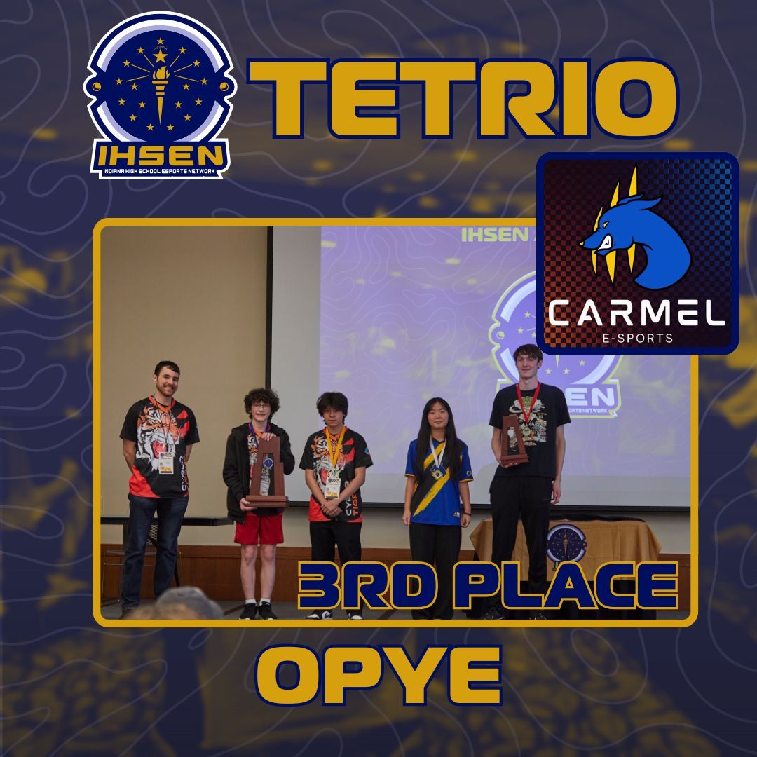 We can't let those Valorant schools have all the recognition, let's also recognize our finalists for IHSEN Tetris!  Congrats to all these students for bringing the title to their school!