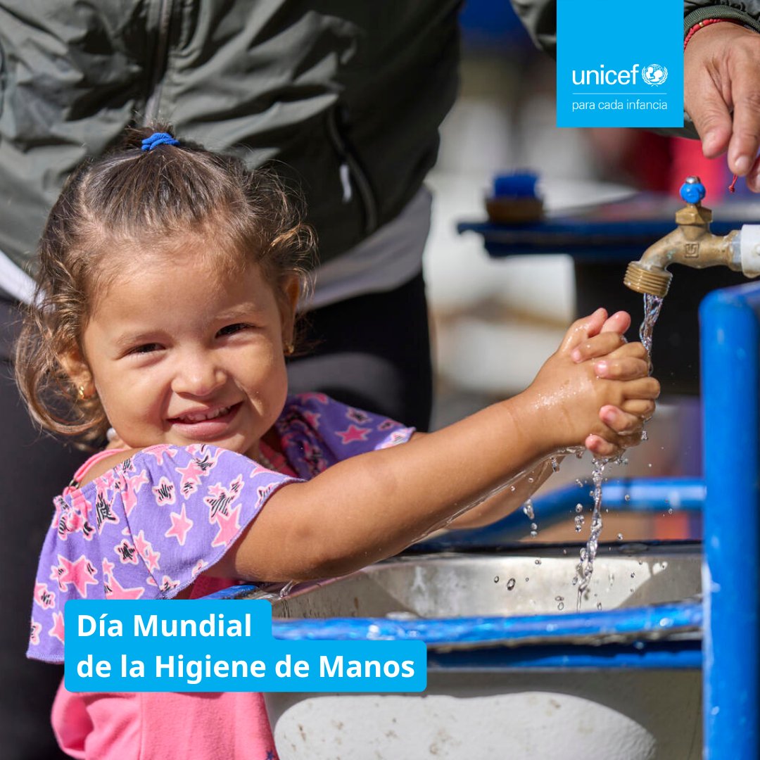 UNICEFPanama's tweet image. 🧼✋ Hoy celebramos el Día Mundial de la Higiene de Manos ✋🧼
Lavarse las manos con agua y jabón salva vidas. Es una acción simple, pero poderosa, que protege a niños, niñas y comunidades de enfermedades.
#DíaMundialDeLaHigieneDeManos #ParaCadaInfancia #UNICEFPanamá
