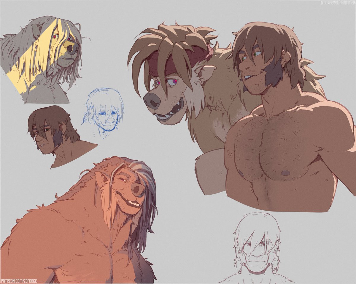 Some designs and color tests from the bate-treon!