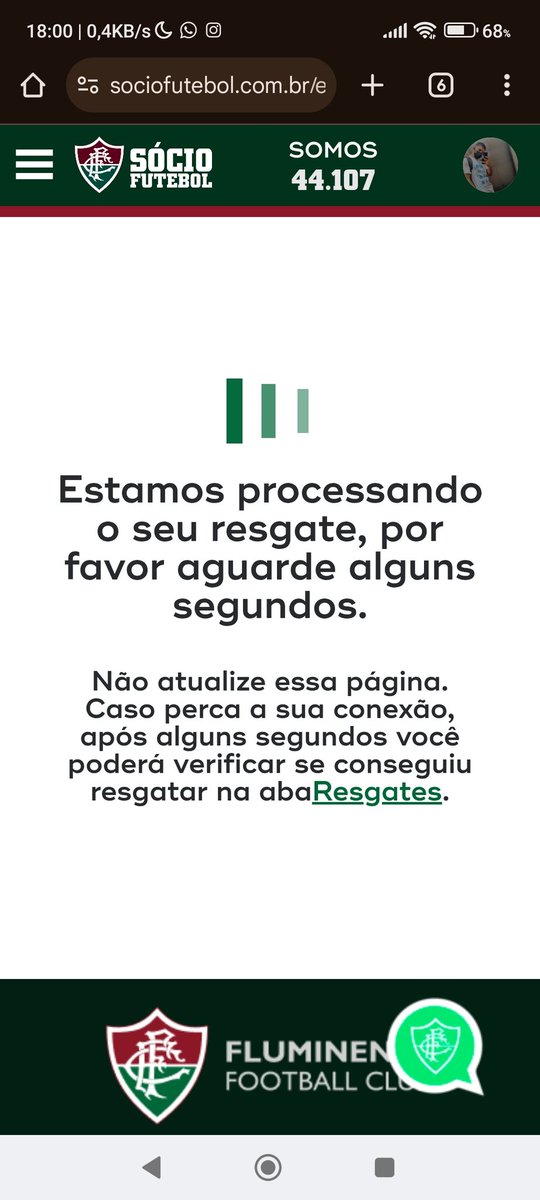 FFC_Sant's tweet photo. Botei ate despertador 10 min antes, aí você clica pra resgatar e aparece isso infinitamente: https://t.co/gTmz4F7gC0