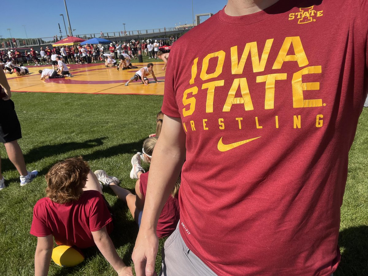TheSaltyWalkon's tweet photo. Happy #TouristTuesday wrestling fans. Lovely day in Ames with @CycloneWR and #WrestlingShirtADayInMay https://t.co/IrI1ueDrrL