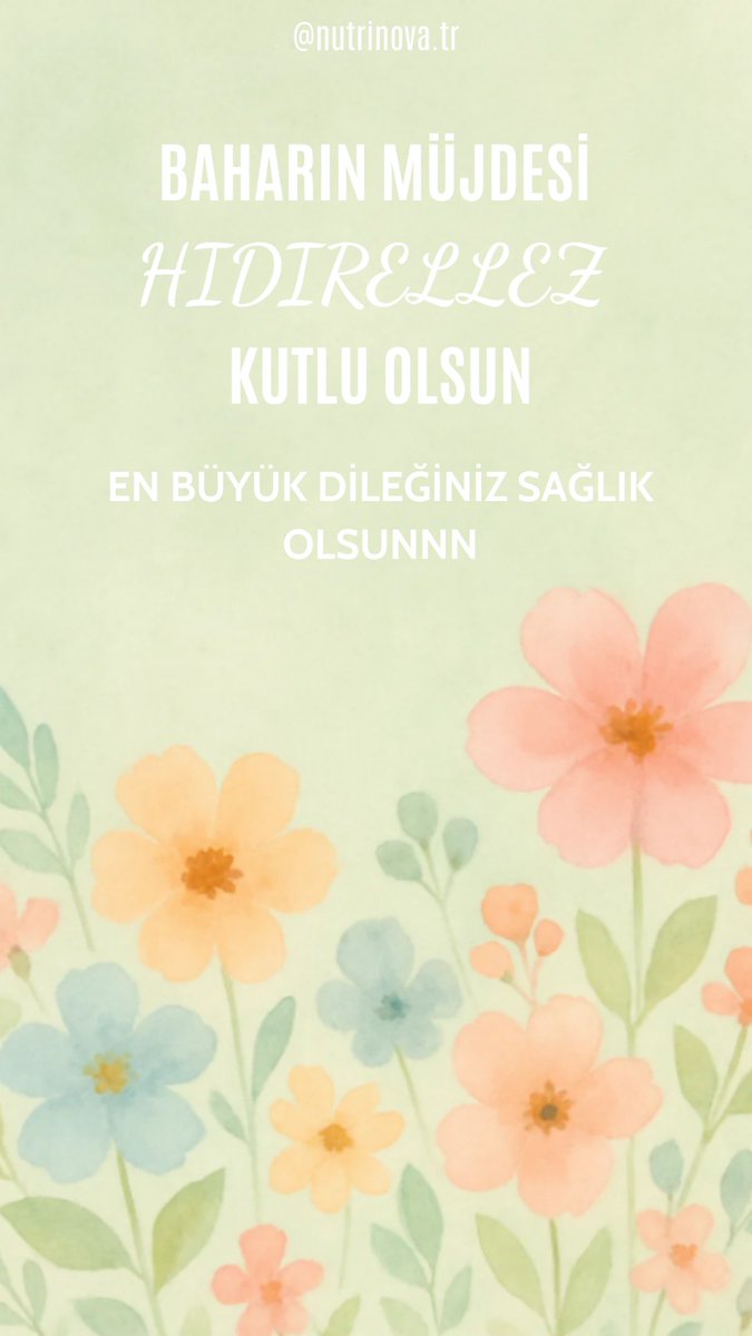 nutrinovatr's tweet photo. #HIDIRELLEZ #hıdırellezkutluolsun  #nutrinova #sağlık #huzur #mutluluk https://t.co/WaVTzglXKl