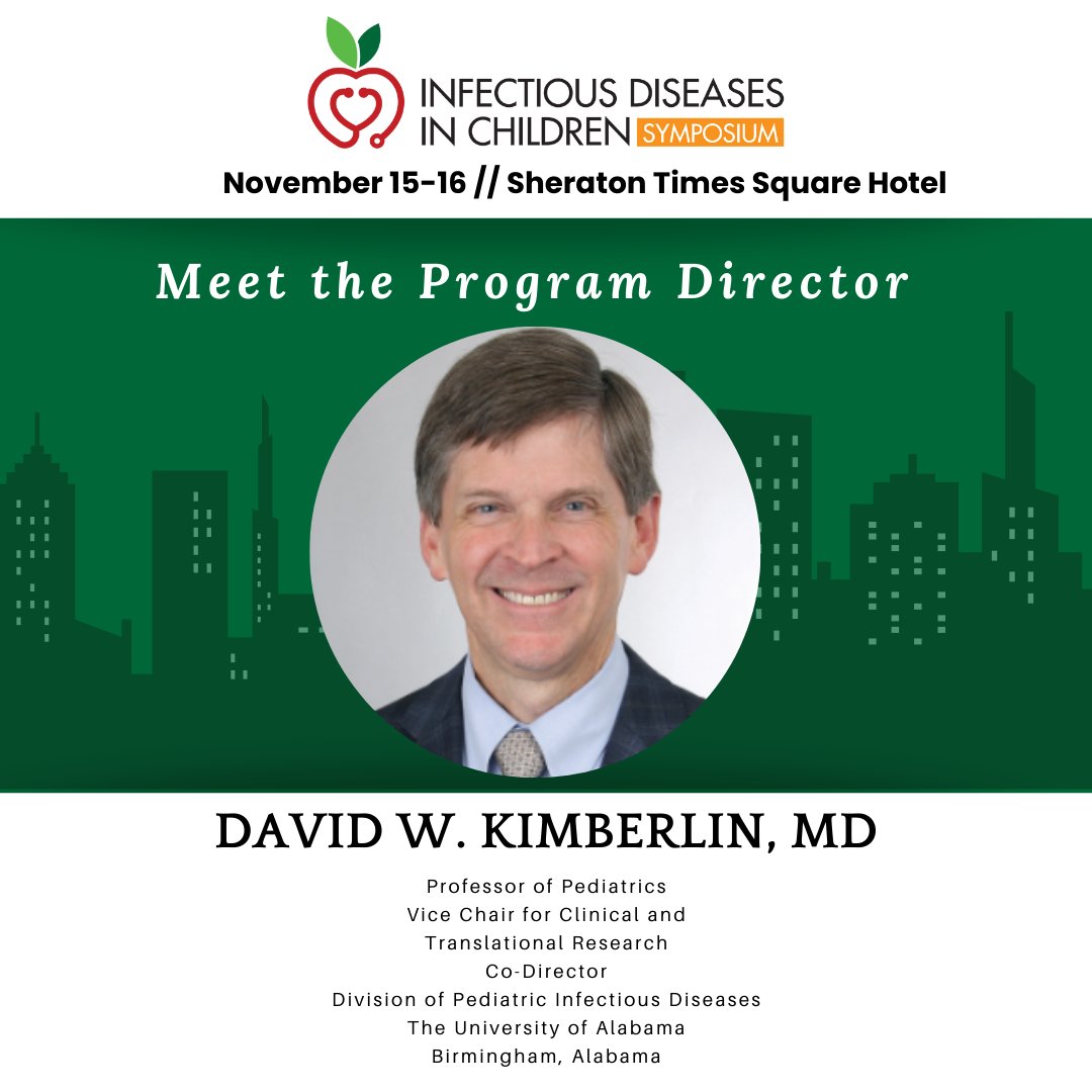 Meet the mastermind behind the 2025 Infectious Diseases in Children Symposium —Program Director Dr. David Kimberlin! He’s bringing the energy, the expertise, and the excitement.www.idcnewyork.com #infectiousdisease #pediatrics #pedsnurse #physician #nurse #nursepractitioner