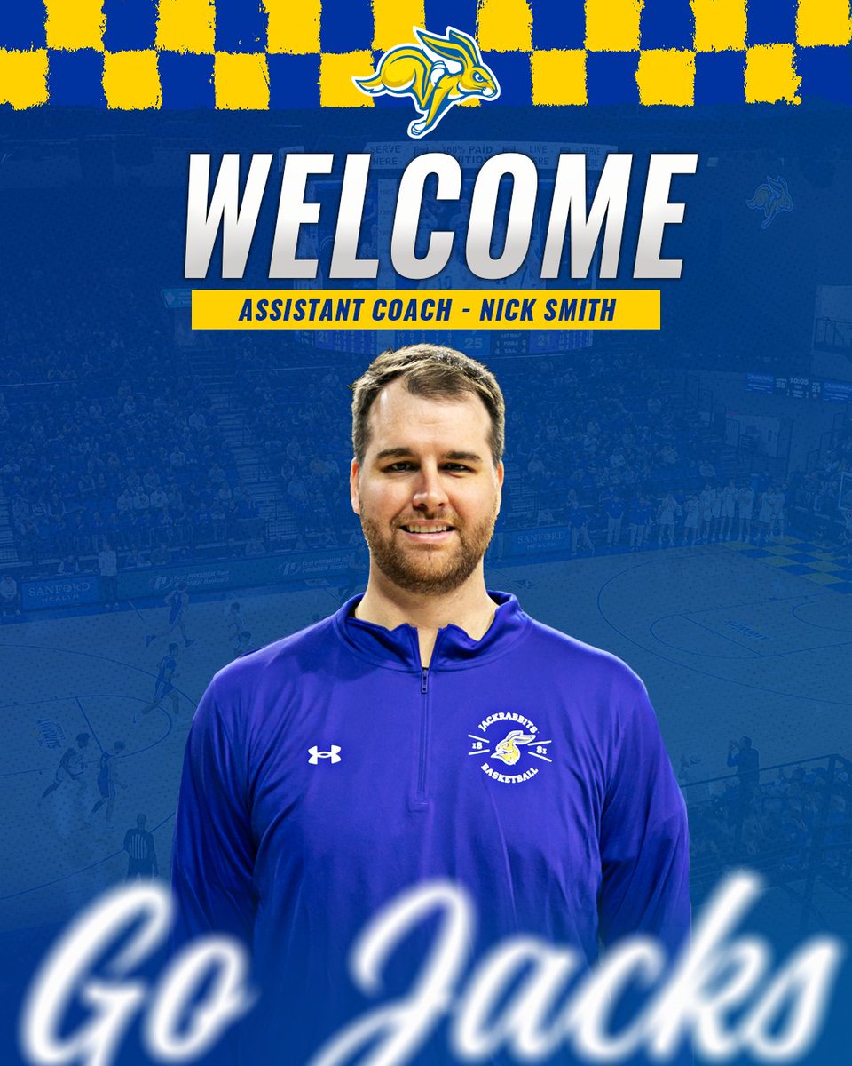 Jackrabbit Men’s Basketball (@gojacksmbb) on Twitter photo Another coach added on to our staff.
We're excited to get to work with <a href="/SDSU_CoachSmith/">Nick Smith</a>! #GoJacks 🐰
🔗 gojacks.com/news/2025/5/5/… Another coach added on to our staff.
We're excited to get to work with <a href="/SDSU_CoachSmith/">Nick Smith</a>! #GoJacks 🐰
🔗 gojacks.com/news/2025/5/5/…