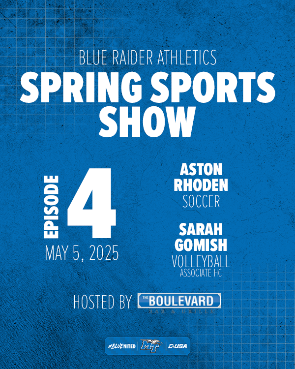 Middle Tennessee Athletics (@mtathletics) on Twitter photo Check out today's Spring Sports Show featuring <a href="/MT_Soccer/">Middle Tennessee Soccer</a> and <a href="/MT_Volleyball/">Middle Tennessee Volleyball</a>! β½οΈπ
π» goblueraiders.co/Spring-4-Listen
πΊ goblueraiders.co/Spring-4-Watch Check out today's Spring Sports Show featuring <a href="/MT_Soccer/">Middle Tennessee Soccer</a> and <a href="/MT_Volleyball/">Middle Tennessee Volleyball</a>! β½οΈπ
π» goblueraiders.co/Spring-4-Listen
πΊ goblueraiders.co/Spring-4-Watch