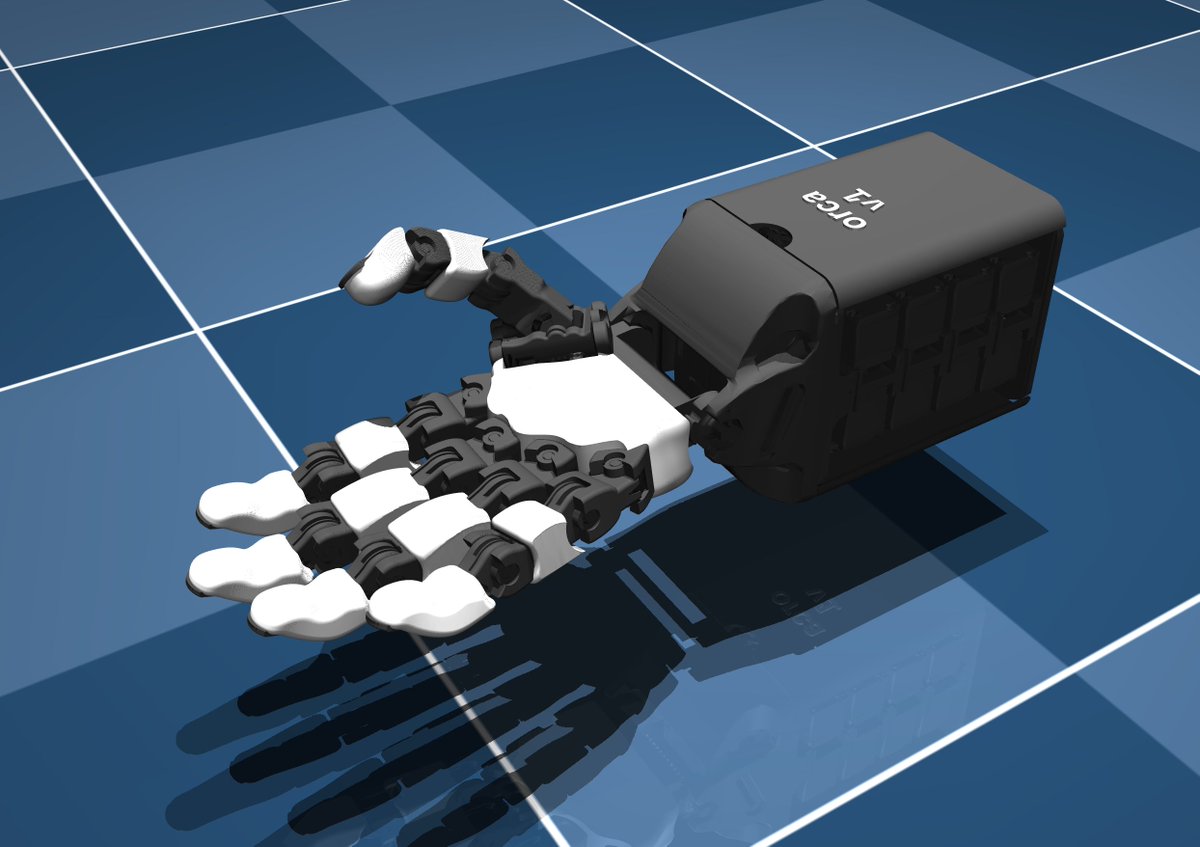 The MuJoCo model of the ORCA hand is now officially released on our orcahand_description repo!

Check it out and stay tuned for more ;)

github.com/orcahand/orcah…