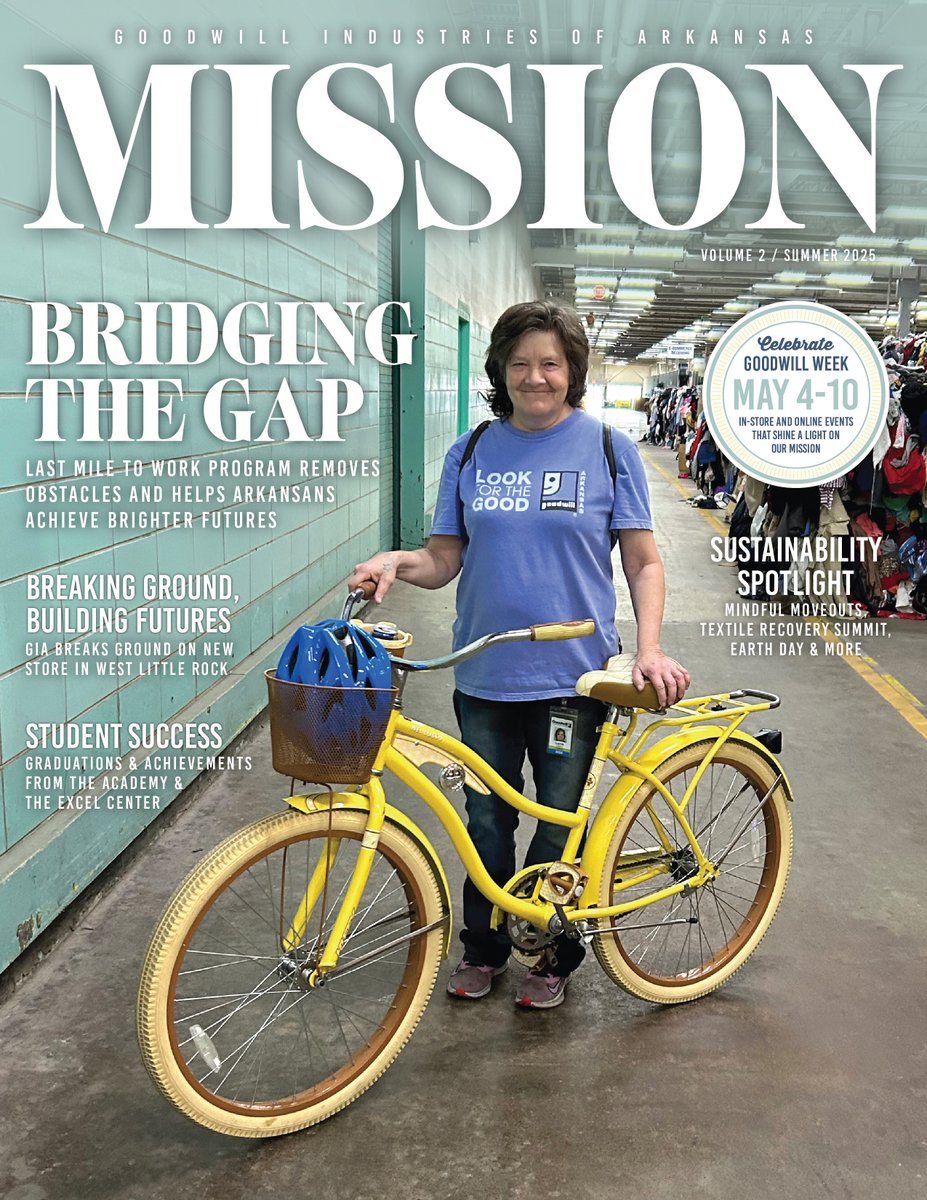 GoodwillAR's tweet image. 📷 Real stories. Real impact.
The latest issue of Mission Magazine is here—celebrating the lives changed through Goodwill’s work across Arkansas.
Get inspired by the people behind the mission. 📷
📷 Read now: online.flippingbook.com/view/102385335…
#Goodwill #GoodwillAR