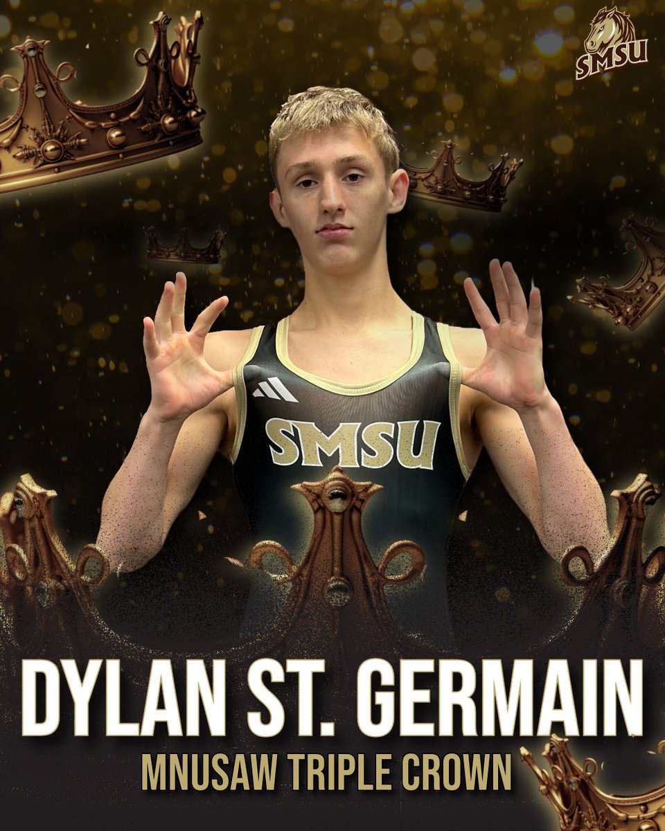 Congratulations to incoming freshman Dylan St. Germain on winning the MN USA Wrestling triple crown! Dylan was a state champion in Folkstyle, Freestyle, and Greco!

#horsepower #letsride