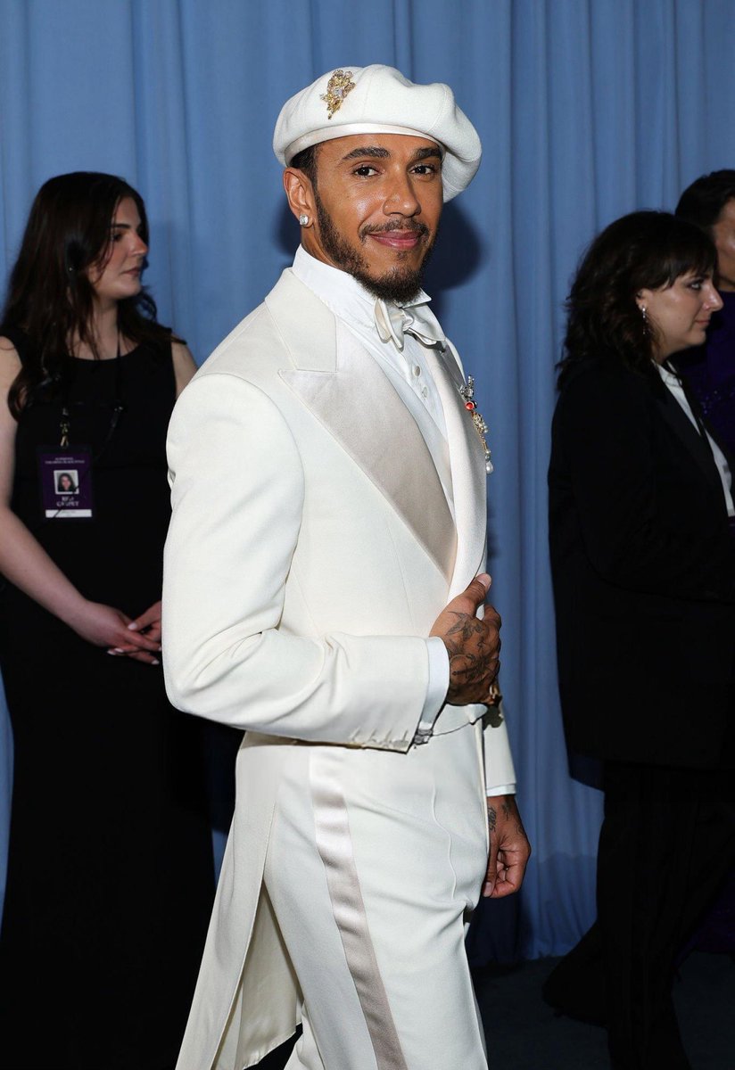 Co-chair Sir Lewis Hamilton at the #MetGala2025