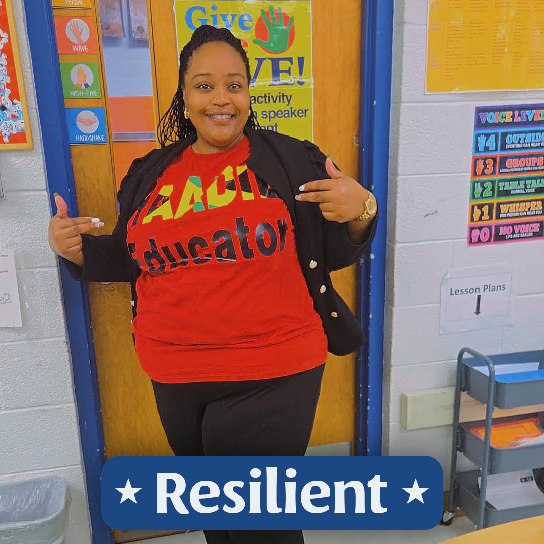💪 Global Educators are Resilient! 💪

Today is the first day of teacher appreciation week! Our randomly selected Resilient educator is Tasha Kay Forsythe! 👋 Tasha Kay is a 3rd grade educator from Jamaica 🇯🇲 in Durham Public Schools. Here is what she had to say about resilience: