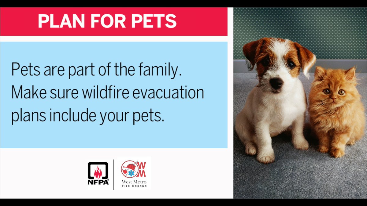 Pets are part of the family. Have a plan to help get them to safety if an emergency- like a wildfire- threatens. Know what's happening and stay informed by signing up for emergency alerts with your county.
For Jefferson County residents, the system is Lookout Alert: