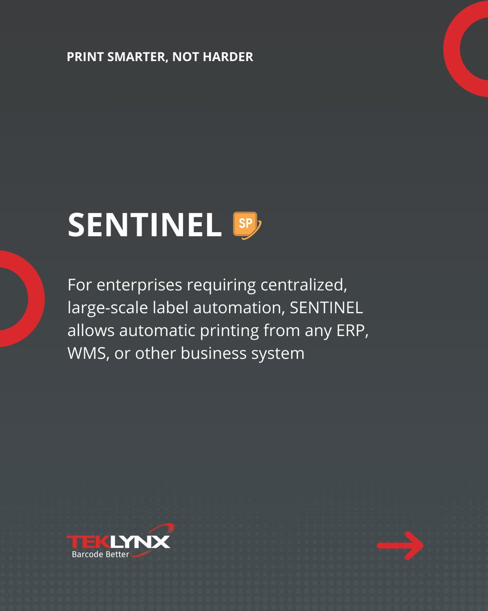 TEKLYNX's tweet image. Label printing automation isn’t a one-size-fits-all solution.
Take a look at three approaches:
1. CODESOFT + API
2. SENTINEL
3. TEKLYNX SDK
Learn more about print automation: bit.ly/44jyq8O
#LabelingAutomation #WorkflowIntegration #ManufacturingTech