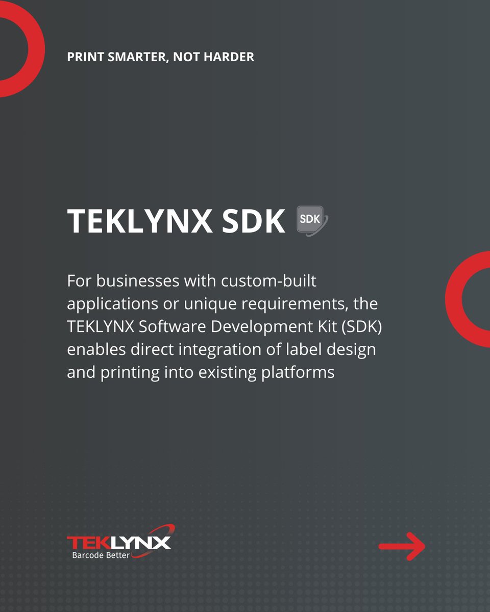 TEKLYNX's tweet image. Label printing automation isn’t a one-size-fits-all solution.
Take a look at three approaches:
1. CODESOFT + API
2. SENTINEL
3. TEKLYNX SDK
Learn more about print automation: bit.ly/44jyq8O
#LabelingAutomation #WorkflowIntegration #ManufacturingTech