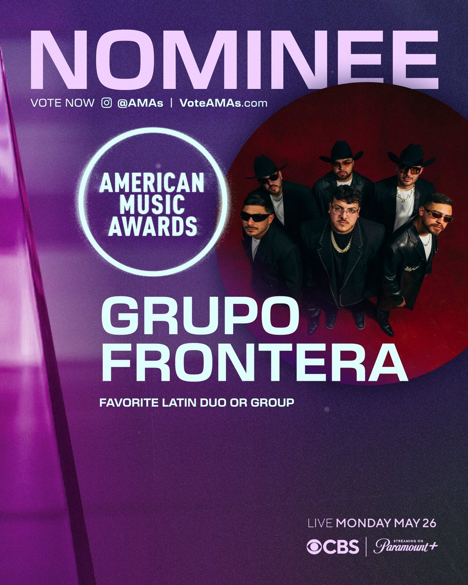 If Grupo Frontera is your Favorite Latin Duo or Group, VOTE NOW 👉  theamas.com/how-to-vote