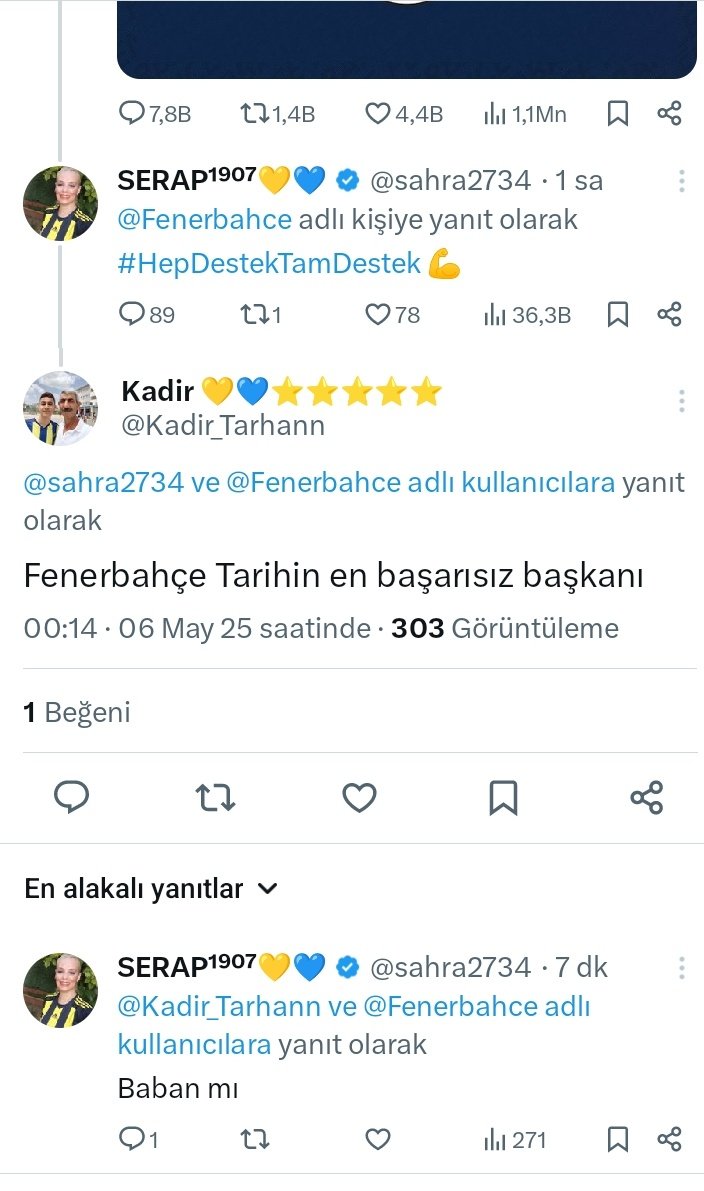 Kadir 💛💙⭐⭐⭐⭐⭐ (@kadir_tarhann) on Twitter photo Takip eden varsa şu gerizekalı ya iletsin. Benim babam belli Ali Koç'a bu kadar bağlı olduğuna göre ALİ koç babası olabilir. <a href="/sahra2734/">SERAP¹⁹⁰⁷💛💙</a> Takip eden varsa şu gerizekalı ya iletsin. Benim babam belli Ali Koç'a bu kadar bağlı olduğuna göre ALİ koç babası olabilir. <a href="/sahra2734/">SERAP¹⁹⁰⁷💛💙</a>