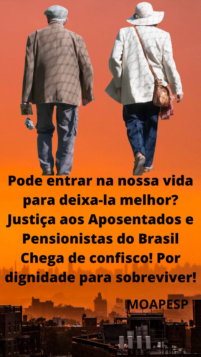 STF, onde está a justiça para os idosos? Retomem o julgamento do art. 149 EC103/19 com responsabilidade! <a href="/STF_oficial/">STF</a>
<a href="/nunesmarquesK/">Kassio Nunes Marques</a>
<a href="/MinAMendonca/">André Mendonça</a>
<a href="/Cristianozaninm/">Cristiano Zanin Martins</a>
<a href="/FlavioDino/">Flávio Dino 🇧🇷</a>
👇
Salvem Aposentados
#AposentadoriaHonrada