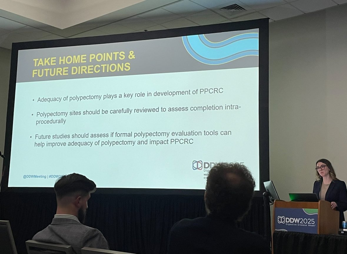 Mohammad Bilal, MD (@bilalmohammadmd) on Twitter photo Outstanding work presenting our research on #PostPolypectomyCRC by the amazing <a href="/JackieBlomkerMD/">Jackie Blomker</a> at #DDW2025
Absolutely incredible work and exceptional presentation !
<a href="/ASGEendoscopy/">ASGE GI Endoscopy</a> <a href="/AmerGastroAssn/">American Gastroenterological Association (AGA)</a> <a href="/DDWMeeting/">Digestive Disease Week</a> Outstanding work presenting our research on #PostPolypectomyCRC by the amazing <a href="/JackieBlomkerMD/">Jackie Blomker</a> at #DDW2025
Absolutely incredible work and exceptional presentation !
<a href="/ASGEendoscopy/">ASGE GI Endoscopy</a> <a href="/AmerGastroAssn/">American Gastroenterological Association (AGA)</a> <a href="/DDWMeeting/">Digestive Disease Week</a>