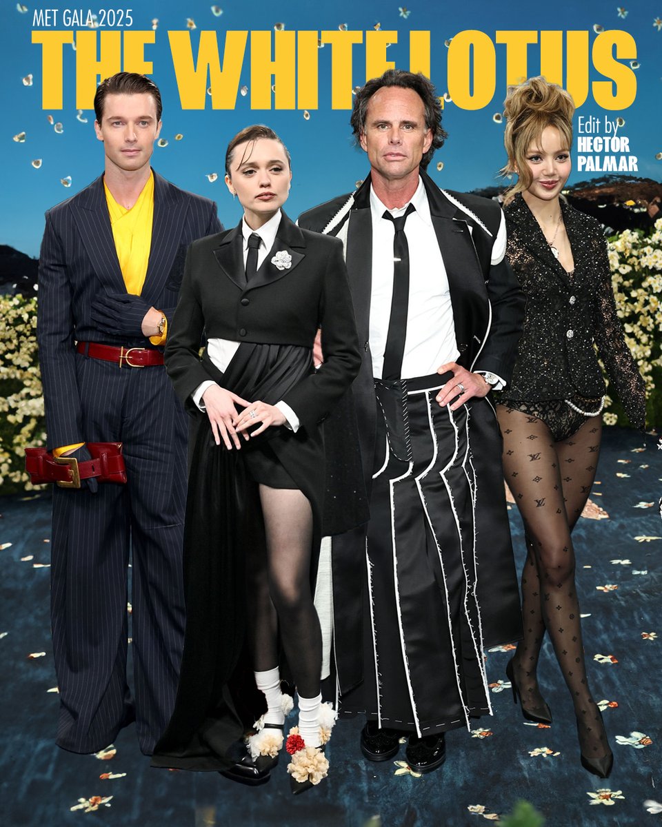 Saxon, Chelsea, Rick y Mook de #TheWhiteLotus en la #MetGala 🪷  Forever together, that's the plan ❤