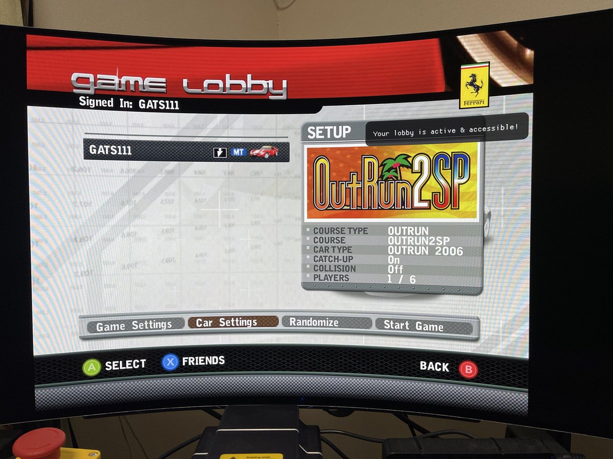 guts_game_7's tweet image. #outrun2006tweaks 
ロビー、立ち上げたのですが何方かゲーム内で参照可能か確認できる方はいませんか？