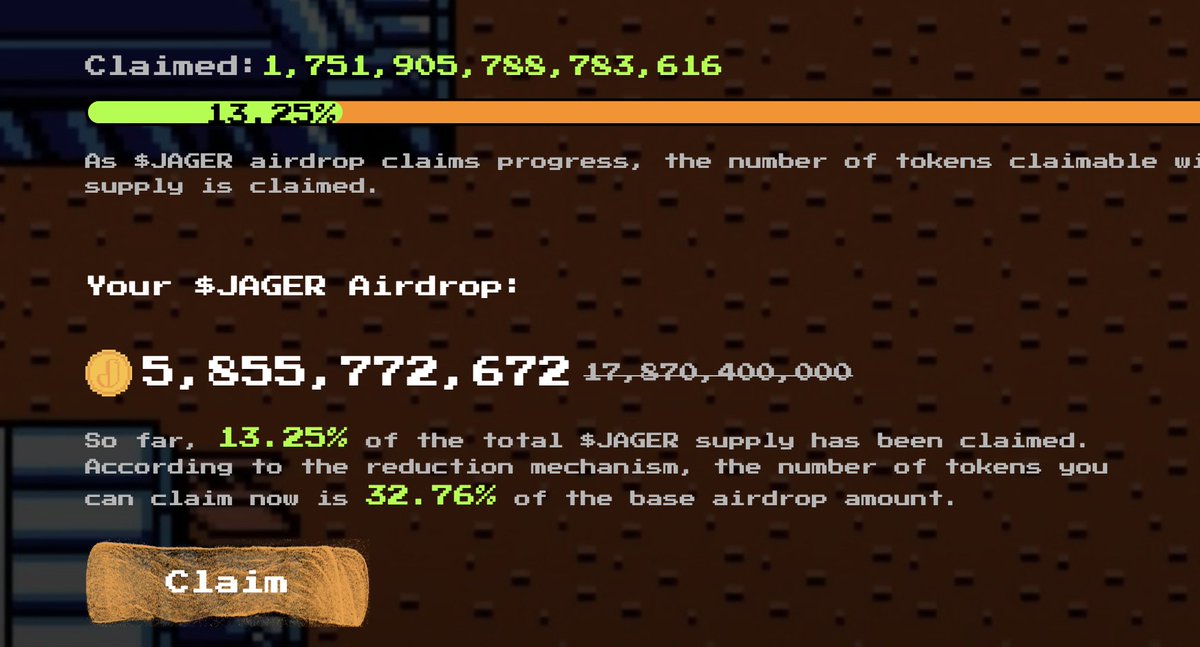 放假回来 领土狗 听说王大有搞的 这种阳光普照型是我的菜 领了5个号 200u饭钱🤓 $jager