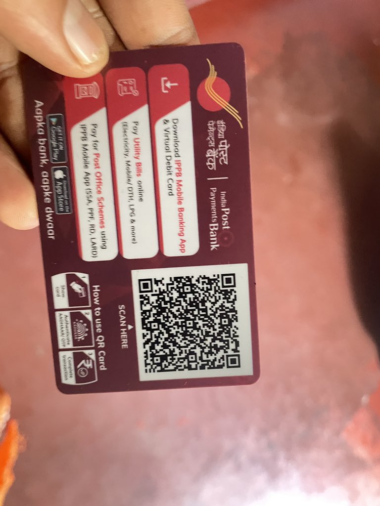 Rkhejamadi's tweet photo. Unable to scan the QR. account no also not visible to pay. What a worst product by IPPB @IPPBOnline @IndiaPostOffice https://t.co/SSgiJykFPc