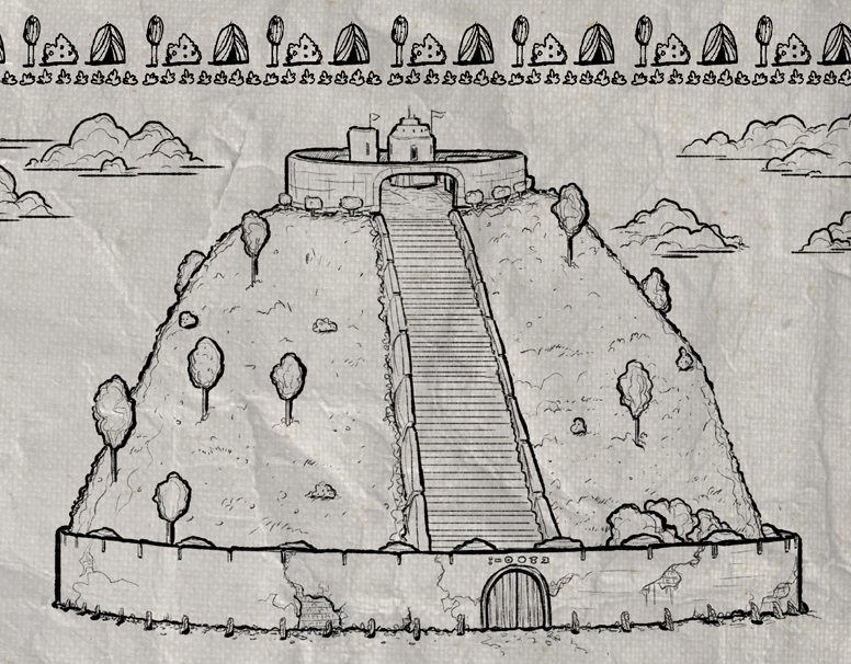 benjerred's tweet image. Another chapter heading, drawing progress on The Girl in the Jar, this is Shodul Temple. #graphicnovel #indiecomics #drawing #inkdrawing #worldbuilding