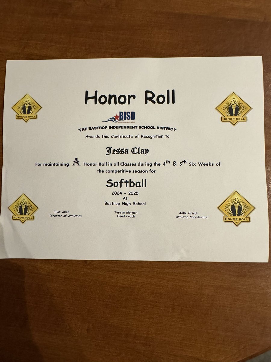 Sophomore softball banquet tonight!! I received a certificate for A Honor Role, Academic All District, and 2nd Team All District 23-5A ‼️