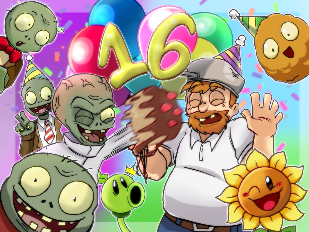 Pvzheroes78's tweet photo. 🧟‍♂️🌱 HAPPY BIRTHDAY SWEET 16 ☘️ PVZ Everyone 🎉 
#PvZsweet16 #pvz #plantsvszombies #pvzfanart https://t.co/0ouPQx6UVz