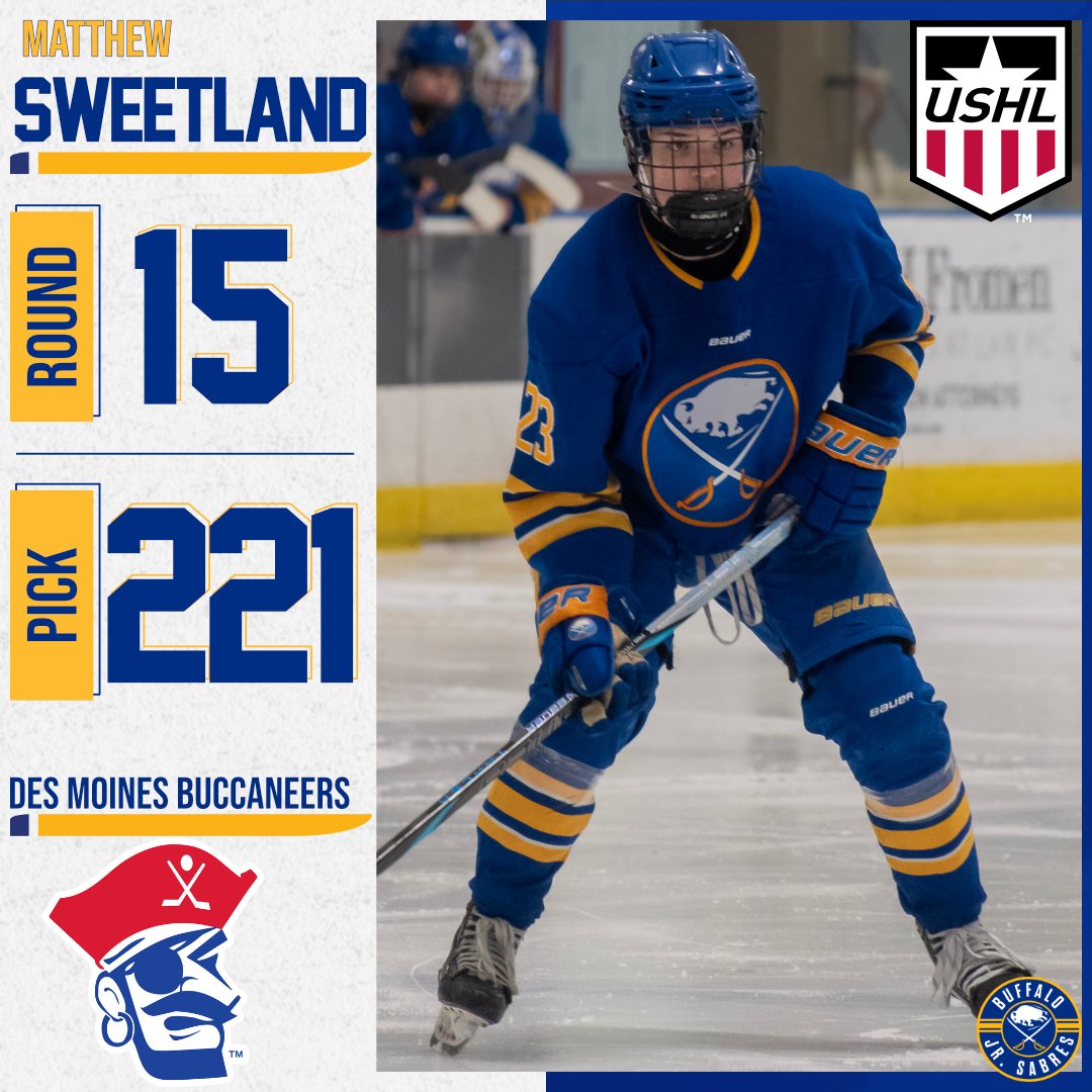 Congrats to Sawyer Schmidt (Lincoln) Louis Gugliuzza (Dubuque) Norman Greene (Green Bay) and Matthew Sweetland (Des Moines) on their selections in Phase 1 of the USHL Draft!   #SwordsUp