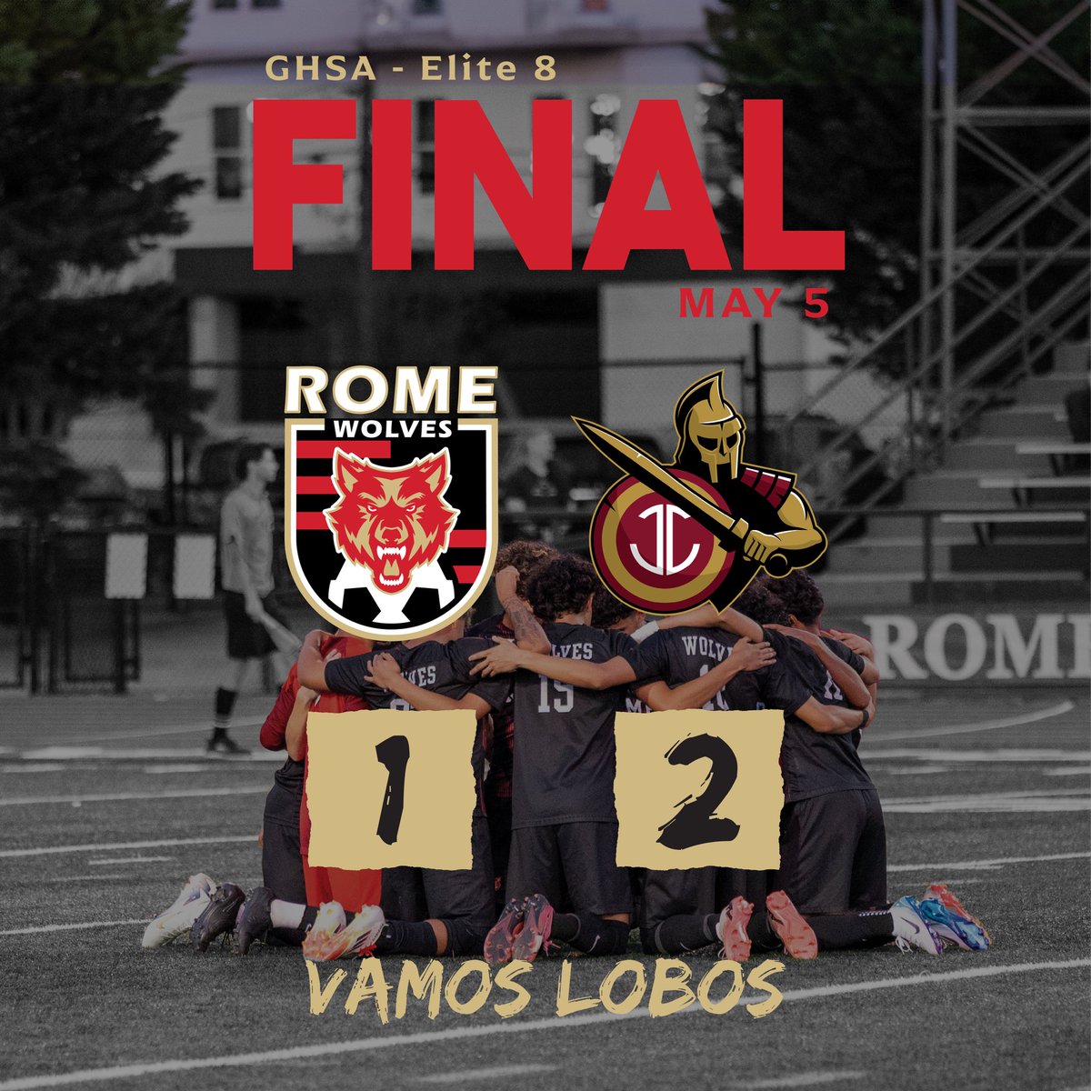 The boys fought till the end, but came up a little short. Proud of the work that everyone put in. 

Thank you to all the people that showed up tonight. The crowd was AMAZING! And thank you Seniors. 

Great season and we are still Region Chmaps. 

Vamos Lobos!

🔴 ⚫️🐺