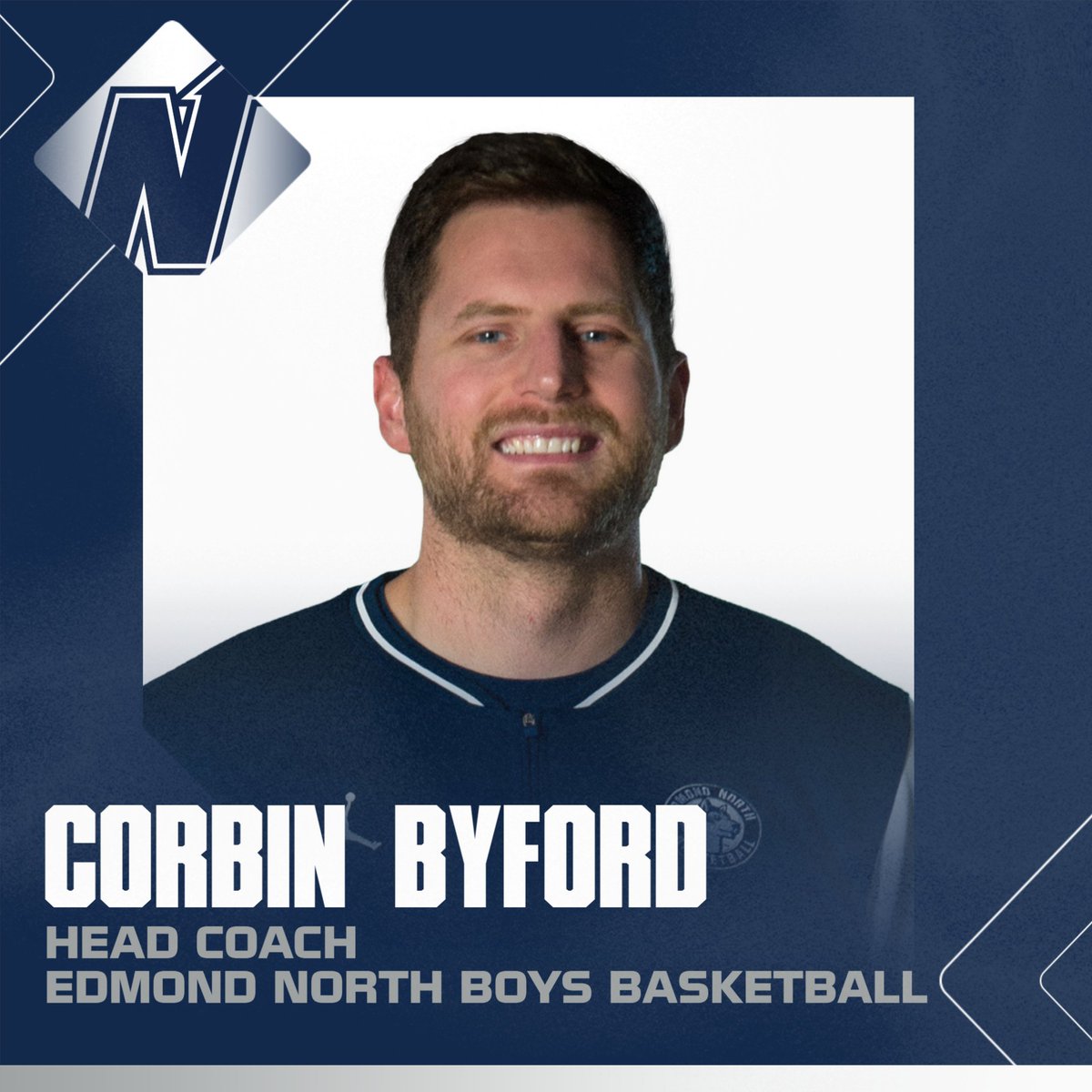 Congrats to Corbin Byford on being named the next Head Coach for <a href="/ENHSHuskyBall/">Edmond North Men's Basketball</a>!! #HuskyNation