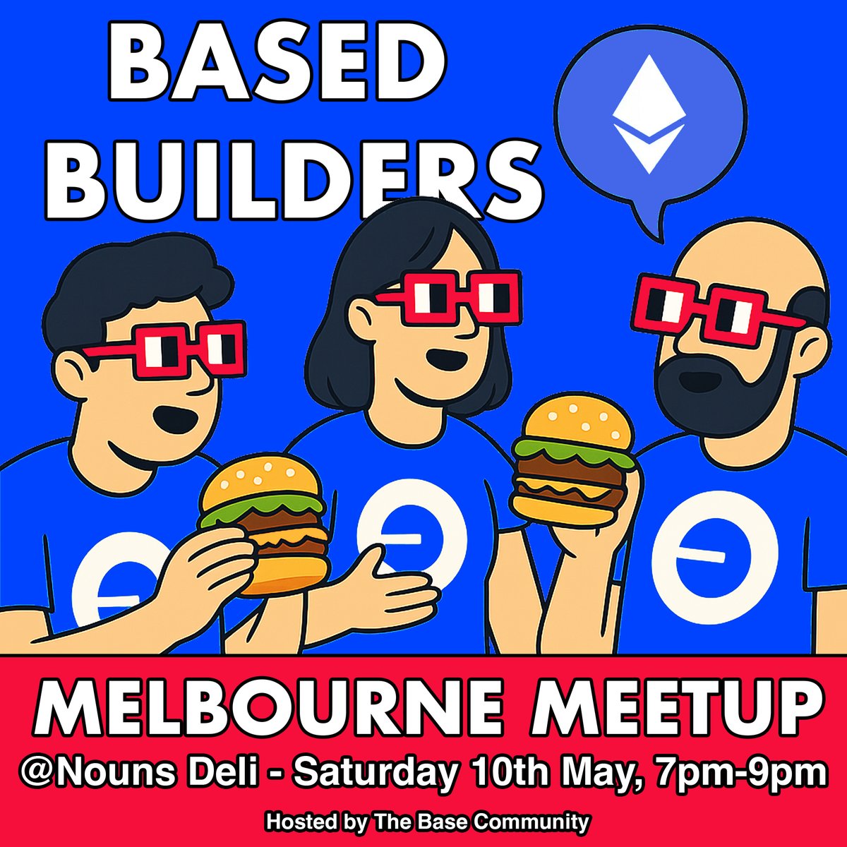 jetwilliams.eth (@jetlrwilliams) on Twitter photo Hosting a <a href="/coinbase_au/">Coinbase Australia 🛡️</a> meet up for the <a href="/base/">Base</a> & <a href="/nounsdao/">Nouns.eth</a> community this Saturday 7pm <a href="/NounsDeli/">Nouns Deli</a> in Melbourne!
Register below 👇(limited space available)
lu.ma/i81ael32
Disclaimer: this event is supported by <a href="/base/">Base</a> but organised by myself. Hosting a <a href="/coinbase_au/">Coinbase Australia 🛡️</a> meet up for the <a href="/base/">Base</a> & <a href="/nounsdao/">Nouns.eth</a> community this Saturday 7pm <a href="/NounsDeli/">Nouns Deli</a> in Melbourne!
Register below 👇(limited space available)
lu.ma/i81ael32
Disclaimer: this event is supported by <a href="/base/">Base</a> but organised by myself.