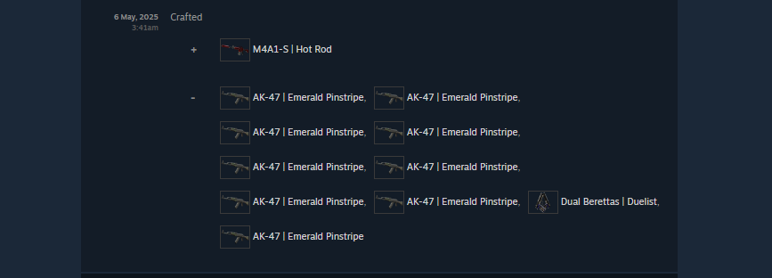 Crashing the cs2 market one trade up at a time