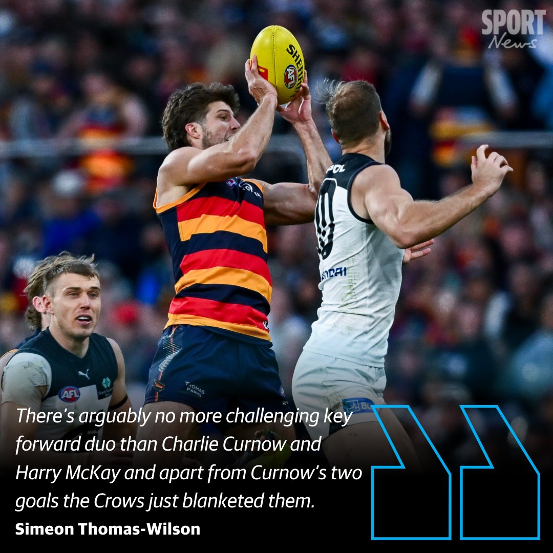 How good was the Crows' backline? Mark Keane and Jordon Butts well and truly stood up as key defenders and Josh Worrell was just outstanding coming off and intercepting.

THE LOWDOWN 👉 bit.ly/3Z3fVSp