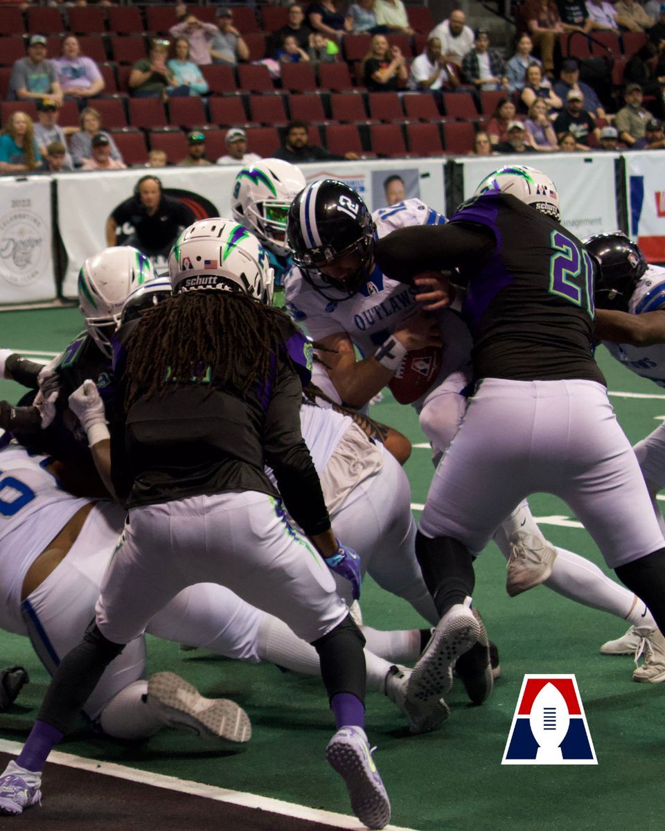 af1football's tweet image. 🌪️ Home turf. Home crowd. Home win.
Storm take down the Outlaws in Dodge City! #StormStrong  #HoldTheFort #AF1