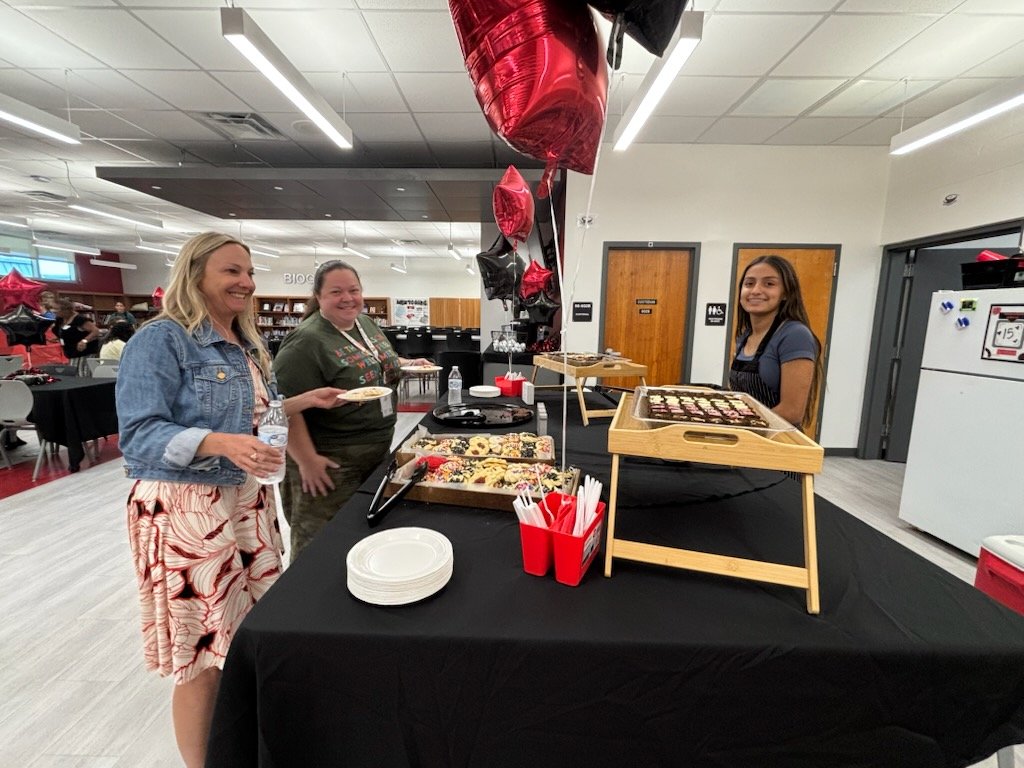 Thank you to the fabulous Mrs. Sylvester and her amazing culinary students for providing a delicious lunch for all faculty and staff today! We appreciate you all!