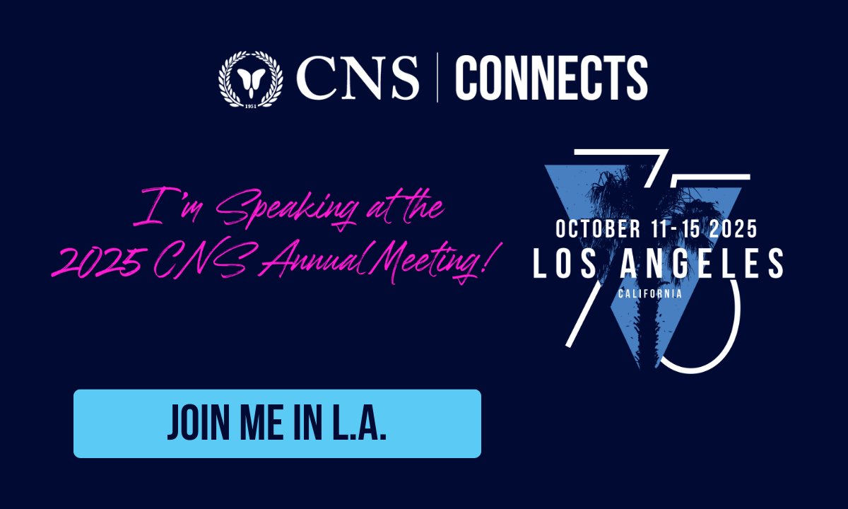Doc_Muh's tweet image. I'm excited to present at the 2025 CNS Annual Meeting this October in LA!
@Kai_J_Miller and I are the Course Directors for Precision Neurosurgery for Epilepsy. Check out our session & register today! cns.org/annualmeeting
#2025CNS
#Neurosurgery
#EpilepsySurgery
See you there!