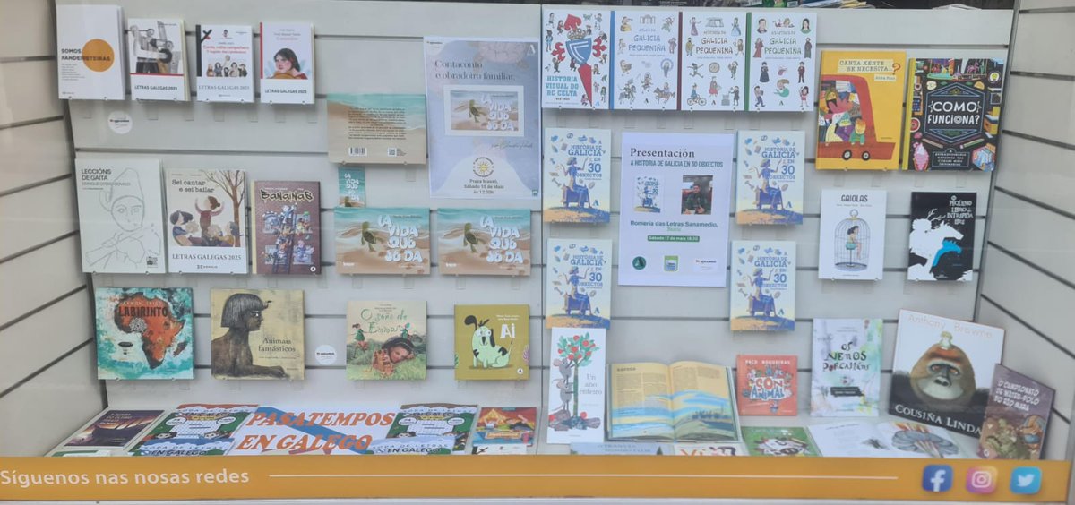 PidesPapas? (@pedindopapas) on Twitter photo Maravilla!
Recibimos fotos do escaparate da <a href="/LibreriaMiranda/">LIBRERÍA MIRANDA</a> en #Bueu
Xa podedes recoller alí o voso libro de #pasatempos en #galego 🤍💙🤍
👉Rúa de Pazos Fontenla, 35
#enbueuondeíaser #morrazo #engalego #17maio #semanadasletras Maravilla!
Recibimos fotos do escaparate da <a href="/LibreriaMiranda/">LIBRERÍA MIRANDA</a> en #Bueu
Xa podedes recoller alí o voso libro de #pasatempos en #galego 🤍💙🤍
👉Rúa de Pazos Fontenla, 35
#enbueuondeíaser #morrazo #engalego #17maio #semanadasletras