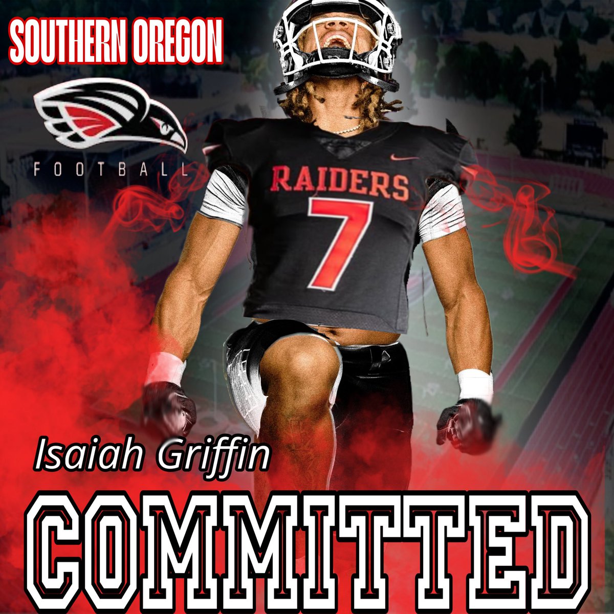 🎱 (@isaiahjgriffin) on Twitter photo GOD IS GREAT! After a great visit two weeks ago and zoom call last Saturday with <a href="/SOU_CoachBBrown/">Berk Brown</a> I am excited to announce i’ve officially received an offer from Southern Oregon! With that being said, IM ALL IN!!! #AG2G #Committed <a href="/SOU_Football/">Southern Oregon Football</a> GOD IS GREAT! After a great visit two weeks ago and zoom call last Saturday with <a href="/SOU_CoachBBrown/">Berk Brown</a> I am excited to announce i’ve officially received an offer from Southern Oregon! With that being said, IM ALL IN!!! #AG2G #Committed <a href="/SOU_Football/">Southern Oregon Football</a>