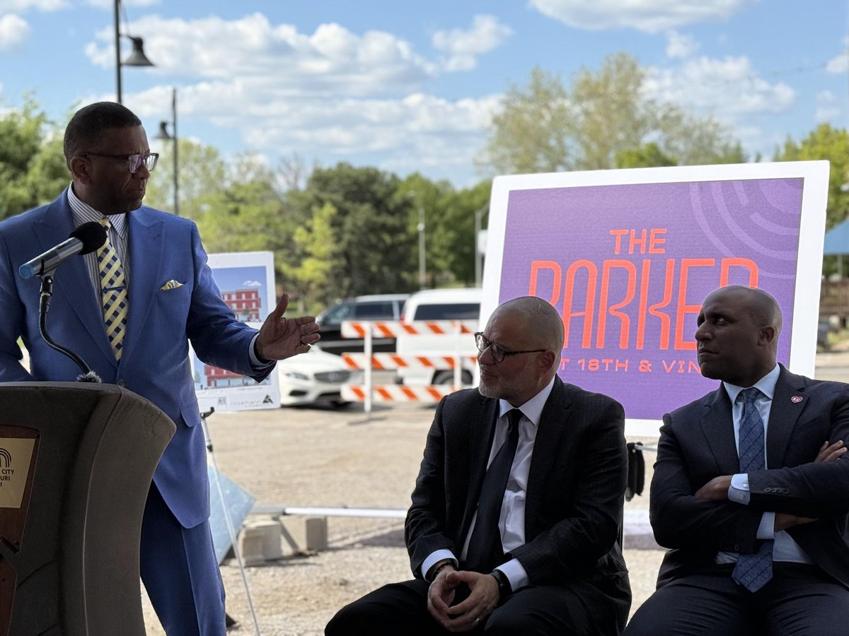 Today in Kansas City, MO, supporters proudly came together to celebrate the groundbreaking of Jazz District III, alongside Mayor Quinton Lucas, Councilwoman Melissa Patterson Hazley, Avenir Group President Kelvin Simmons, and our own President &amp; CEO Vince Bennett.