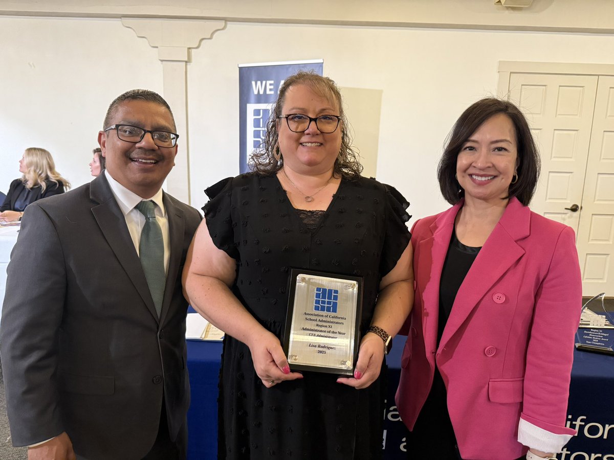 Congrats to Lisa Rodriguez, Region XI’s Career/Technical Ed  Admin. of the Year. Lisa is Director of Student Services at Kings COE. She was recognized at the Region XI Awards Ceremony, 5/1 in Bakersfield. #TulareACSA #WestKernACSA #KingsACSA #EastKernACSA #InyoMonoACSA <a href="/ACSA_info/">ACSA</a>