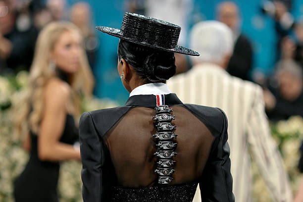 mona patel in thom browne at the #MetGala2025